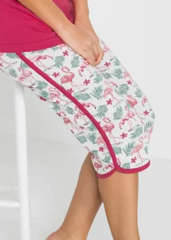 Capri Pyjama aus reiner Baumwolle