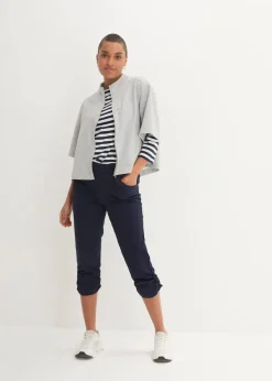 Capri-Hose aus Baumwoll-Mix