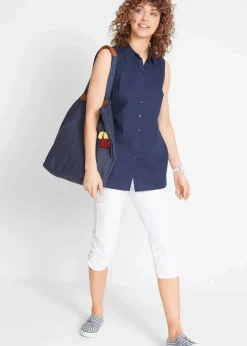 Capri-Hose aus Baumwoll-Mix