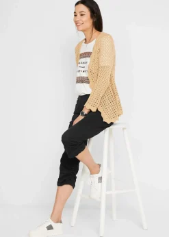 Capri-Hose aus Baumwoll-Mix