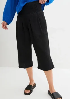 Capri-Hose aus softem Musselin