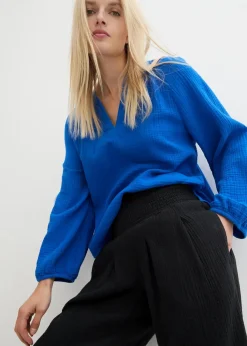 Capri-Hose aus softem Musselin