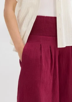 Capri-Hose aus softem Musselin