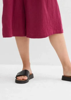 Capri-Hose aus softem Musselin