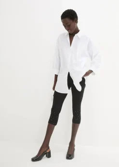 Capri-Leggings aus Baumwoll-mix