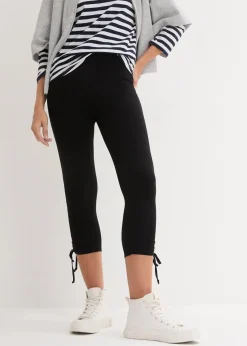 Capri-Leggings mit Raffung (2er Pack)