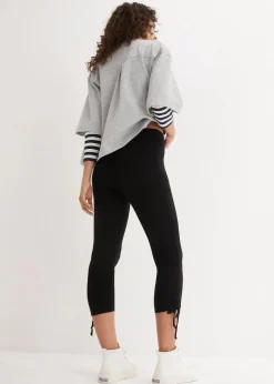 Capri-Leggings mit Raffung (2er Pack)