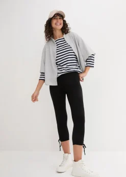 Capri-Leggings mit Raffung (2er Pack)