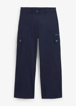 Cargohose aus Baumwolle, Mid Waist