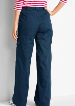 Cargohose aus Baumwolle, Mid Waist