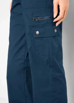 Cargohose aus Baumwolle, Mid Waist
