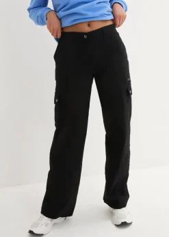 Cargohose aus Baumwolle, Mid Waist