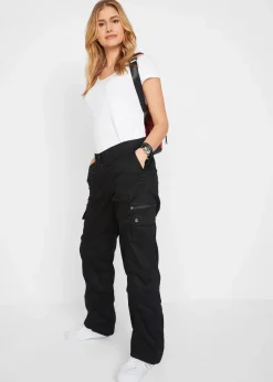 Cargohose aus Baumwolle, Mid Waist