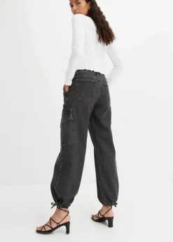 Cargo-Jeans Mid Waist