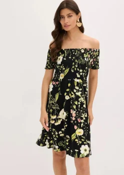 Carmen-Kleid aus softem Viskose-Mix