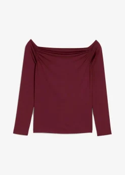 Carmenshirt aus leichtem Jersey