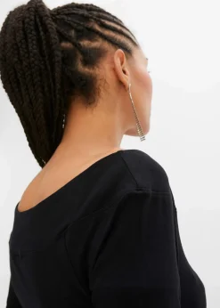 Carmenshirt in Viskose-Mix