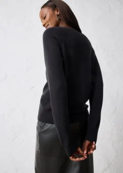 Cashmerestrickjacke mit Good Cashmere Standard®-Anteil