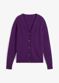 Cashmerestrickjacke mit Good Cashmere Standard®-Anteil