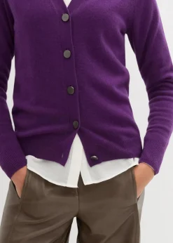 Cashmerestrickjacke mit Good Cashmere Standard®-Anteil