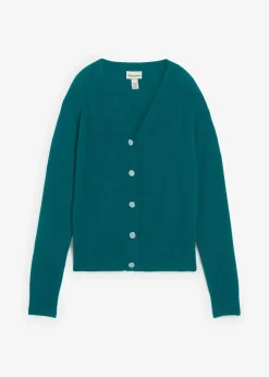 Cashmerestrickjacke mit Good Cashmere Standard®-Anteil