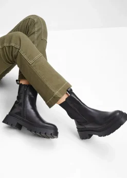 Chelsea-Boots aus Leder