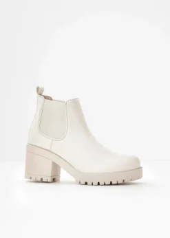 Chelsea-Boots mit Blockabsatz