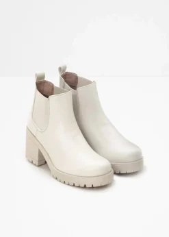 Chelsea-Boots mit Blockabsatz