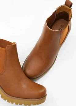Chelsea-Boots mit Blockabsatz