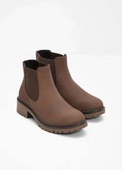 Chelsea-Boots mit Profilsohle