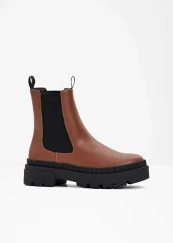 Chelsea-Boots mit Profilsohle