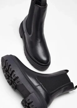 Chelsea-Boots mit Profilsohle