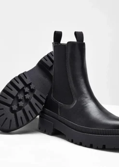 Chelsea-Boots mit Profilsohle