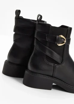 Chelsea-Boots mit Schnalle