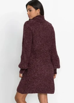 Chenille Strickkleid aus recyceltem Polyester