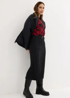 Chiffon Bluse mit Smok-Details