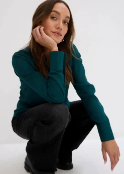 Chiffonbluse in A-Linie