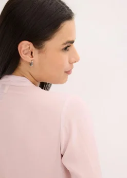 Chiffonbluse mit abnehmbarer Schluppe