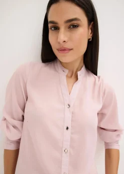 Chiffonbluse mit abnehmbarer Schluppe