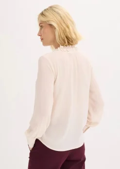 Chiffonbluse mit Rüschen