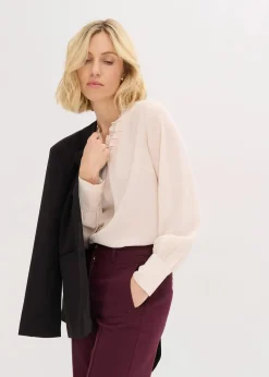 Chiffonbluse mit Rüschen