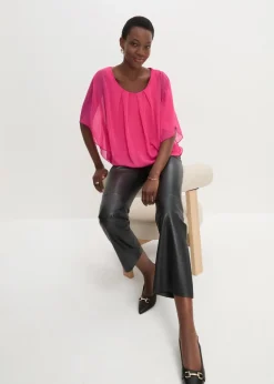 Chiffonbluse mit Untertop