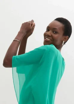 Chiffonbluse mit Untertop