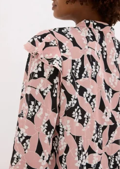 Chiffonbluse mit Volants