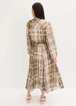 Chiffonkleid mit Bindeband