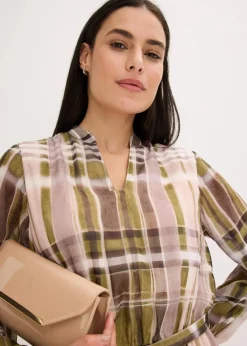 Chiffonkleid mit Bindeband