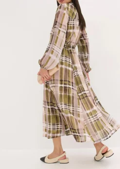 Chiffonkleid mit Bindeband