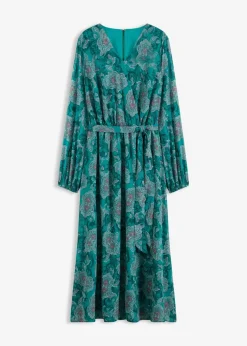 Chiffonkleid mit Paisley-Druck