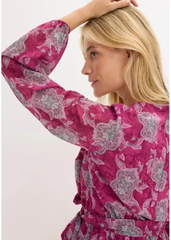 Chiffonkleid mit Paisley-Druck