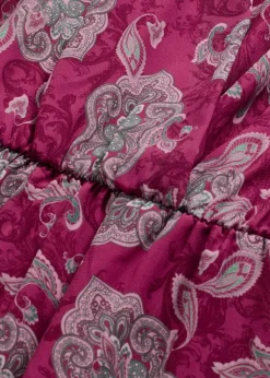Chiffonkleid mit Paisley-Druck